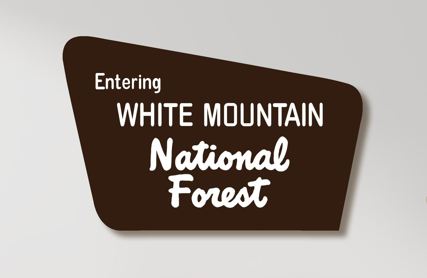 Replica White Mountain National Forest Sign, New Hampshire Art, Wooden, Nature Decor, Gift for Hikers, Parks