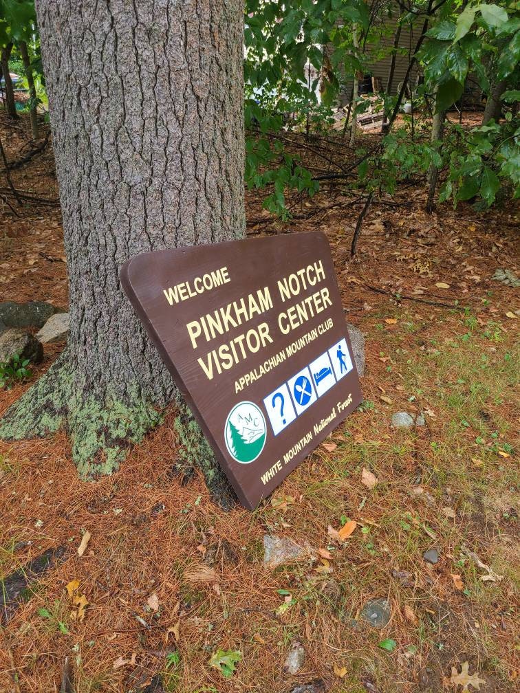 36" Replica Pinkham Notch Visitor Center Sign, New Hampshire Art, Wooden Sign, Nature Decor, Gift for Hiker, White Mountain