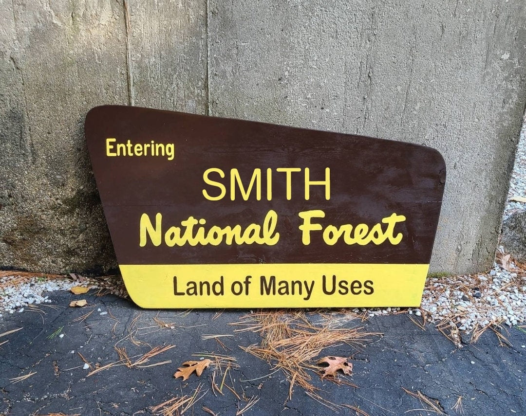 36" CARVED CUSTOM TEXT White Mountain National Forest Sign | New Hampshire Art | Wooden Sign | Nature Decor | Gift for Hiker