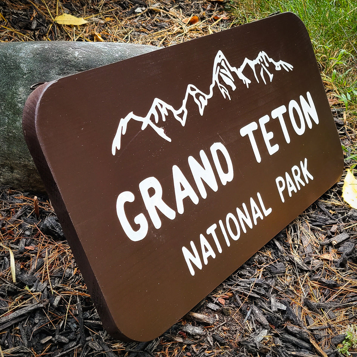 Grand Teton National Park Painted Sign