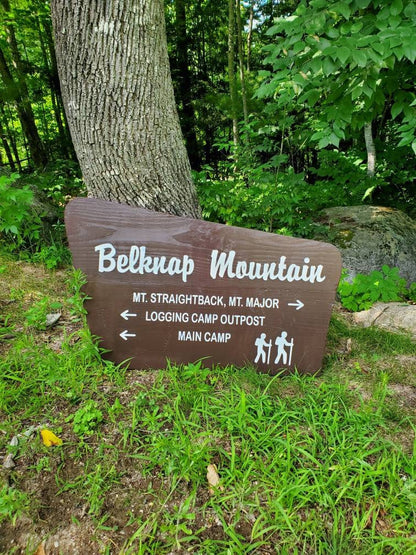 Replica Belknap Mountain White Mountain National Forest Sign, New Hampshire Art, Large Wooden Sign, Nature Decor, Gift for Hikers
