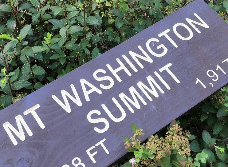 Carved Mount Washington Summit Sign | Wooden Sign | Nature Decor | Gift for Hikers |  State Artwork | New Hampshire | Mountain