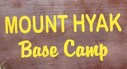 18" Custom Text White Mountain National Forest Inspired Sign | Rustic Wooden Sign | Cabin or Cottage Decor | Hand Painted | Base Camp