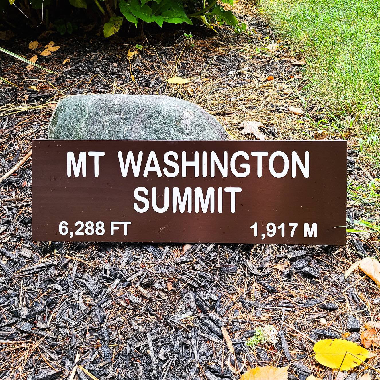 Mount Washington Summit Painted Sign | Wooden Sign | Nature Decor | Gift for Hikers |  State Artwork | New Hampshire | Mountain