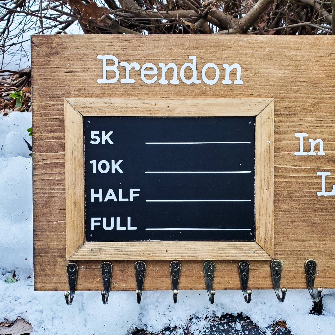 Two Person Medal Display with Chalkboard