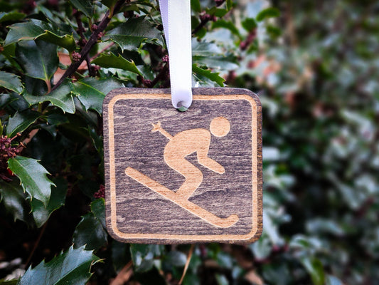 Ski Ornament | Gift Tag | Christmas Ornament | Gift | Winter Sports