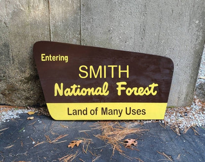 36" CARVED CUSTOM TEXT White Mountain National Forest Sign | New Hampshire Art | Wooden Sign | Nature Decor | Gift for Hiker