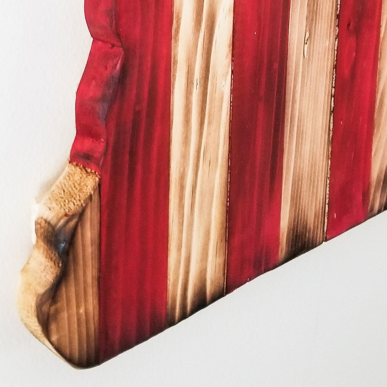 36-inch New Hampshire Wooden Flag Wall Art | Rustic Patriotic Cabin Decor | Hand-Painted USA State