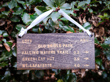 Ornament | Old Bridle | Gift Tag | Christmas | Gift for Hiker | Camping | Wood Art | Hiking Trail