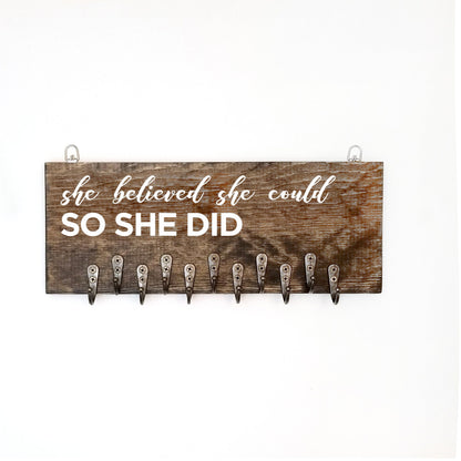 She Believed She Could Medal Display