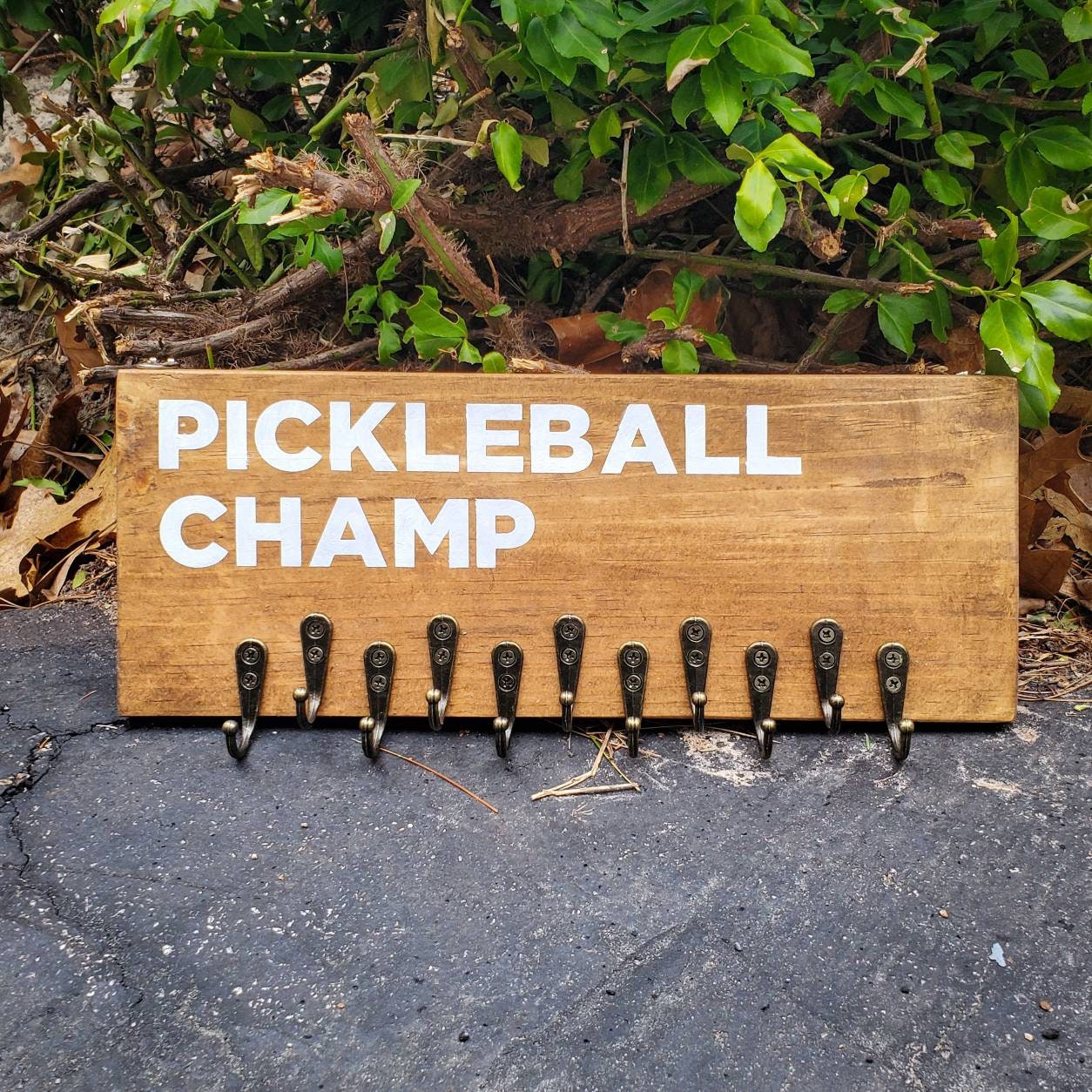 Pickleball Champ Medal Display
