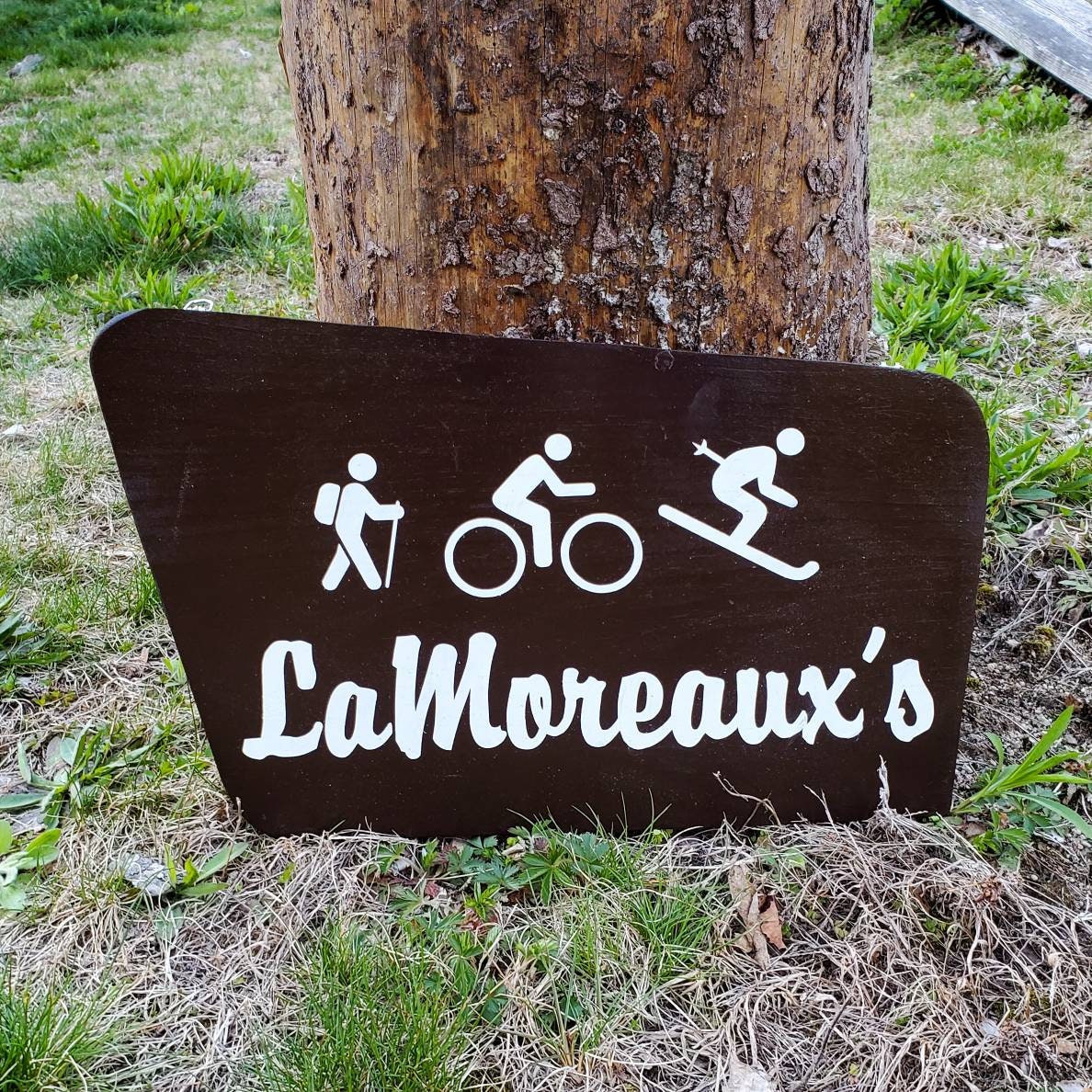 CUSTOM Family Sign, New Hampshire Art, Wooden Sign, Nature Decor, Painted Sign, Gift for Hikers, Bikers, Skiers, Runner, Fisherman, Snowboad