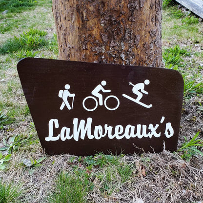 CUSTOM Family Sign, New Hampshire Art, Wooden Sign, Nature Decor, Painted Sign, Gift for Hikers, Bikers, Skiers, Runner, Fisherman, Snowboad