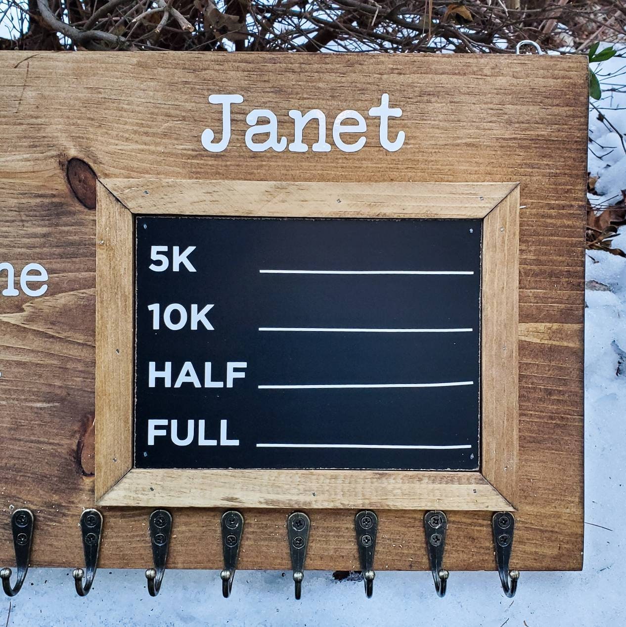 Two Person Medal Display with Chalkboard