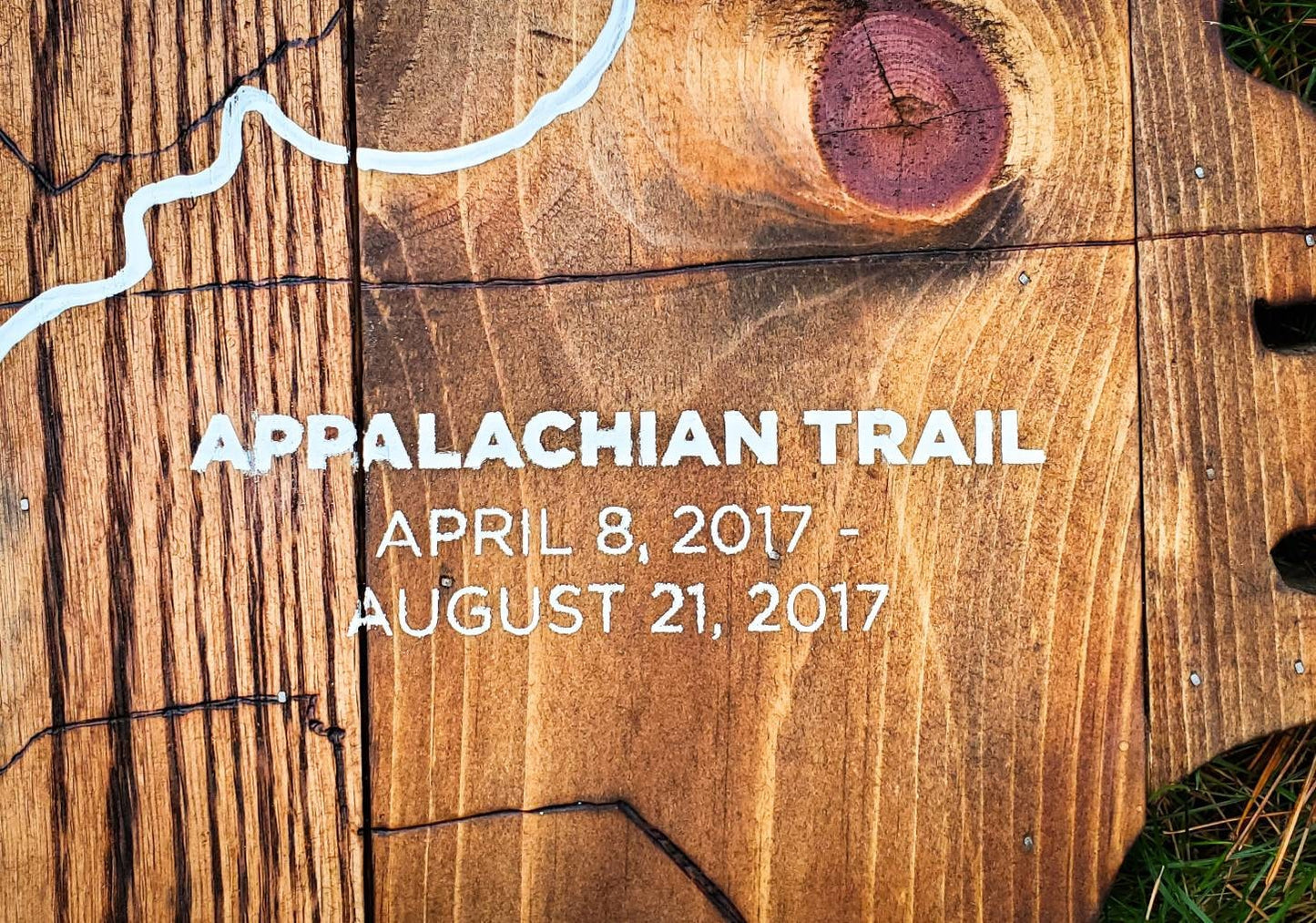 Appalachian Trail Wooden Wall Art | Engraved | Nature Decor | Personalization Available | Rustic Art | Hiker Gift