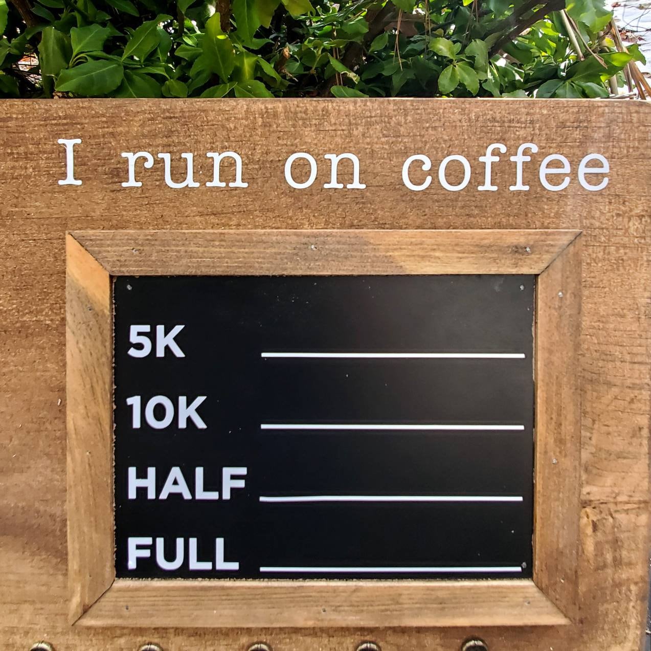 I Run on Coffee Medal Display