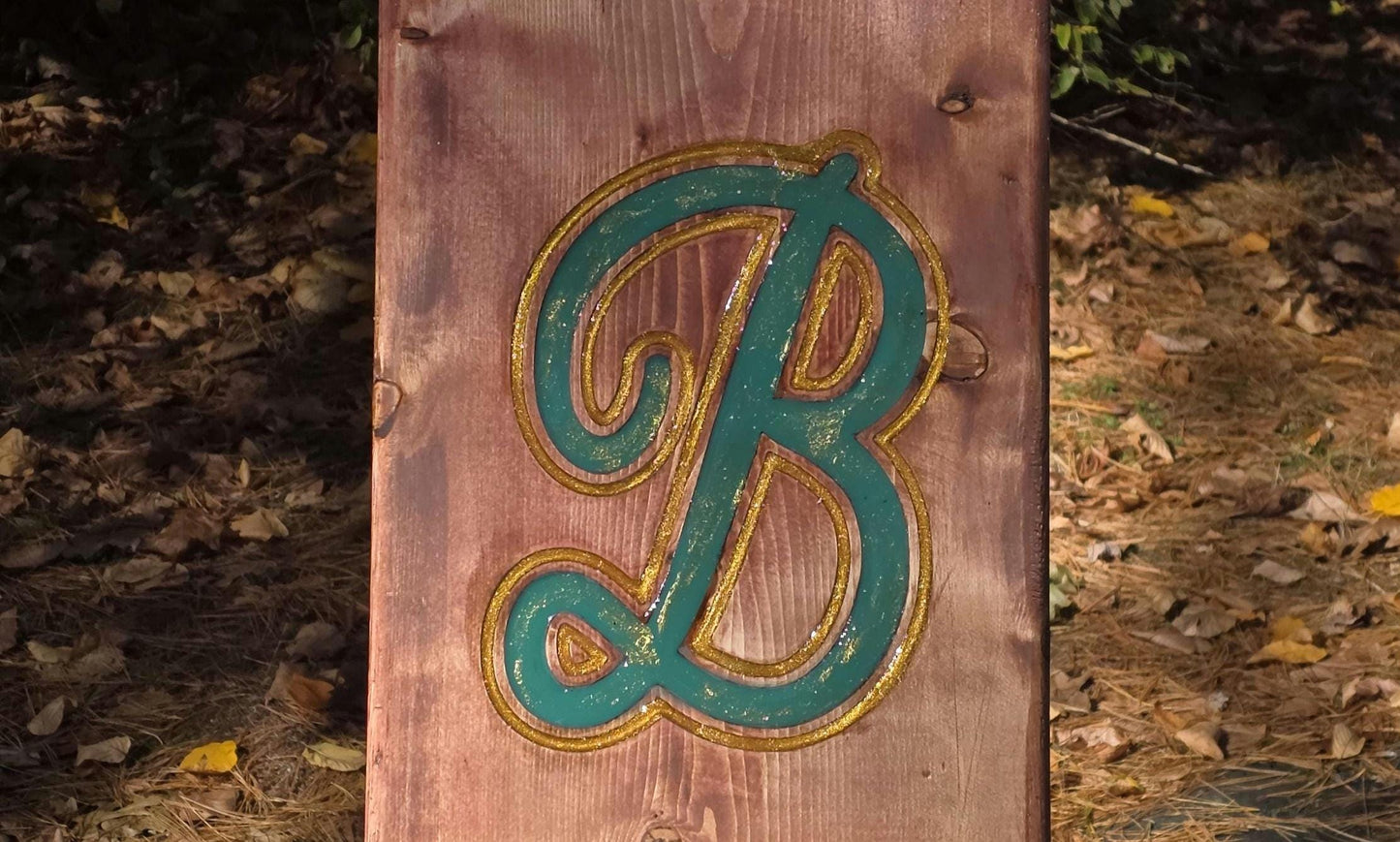 Viking Style Chair with Initial | Rustic Camp Chair | Personalized | Engraved Wooden Chair | Handmade