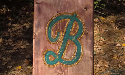 Viking Style Chair with Initial | Rustic Camp Chair | Personalized | Engraved Wooden Chair | Handmade