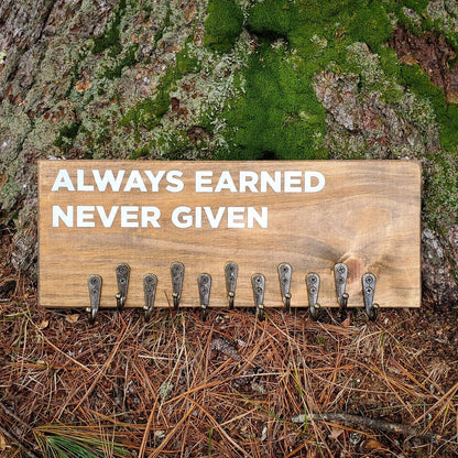 Always Earned Medal Display