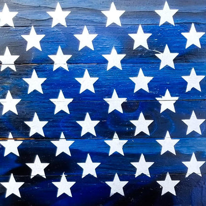 36-inch Hand-Painted Connecticut State Flag Wooden Wall Art: Rustic Patriotic USA Decor for Home & Cabin