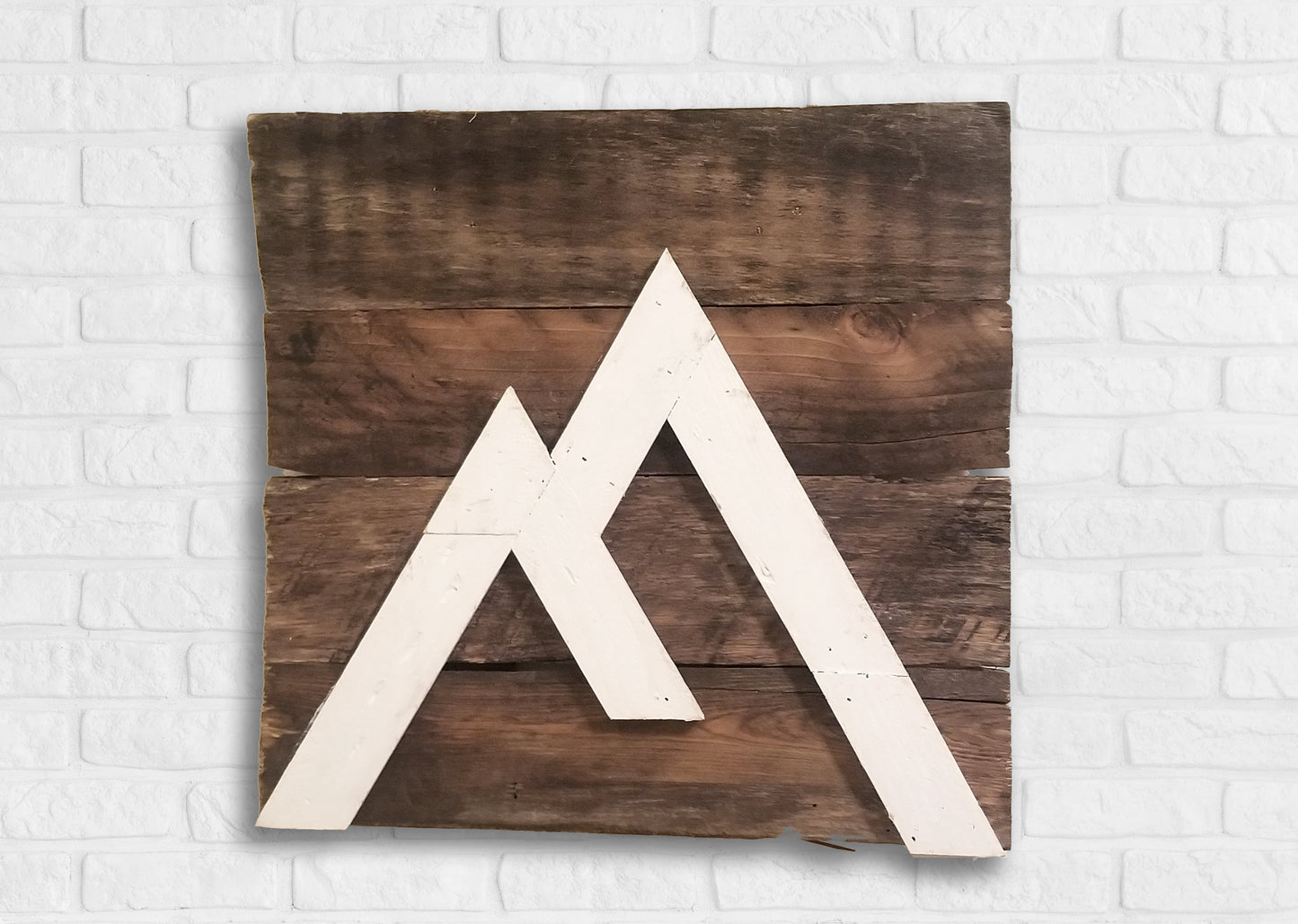 Rustic Wooden Mountain Art, Nature Decor, Cabin Decor, Hanging Mountain Art, Wooden Mountain, Minimalist Art