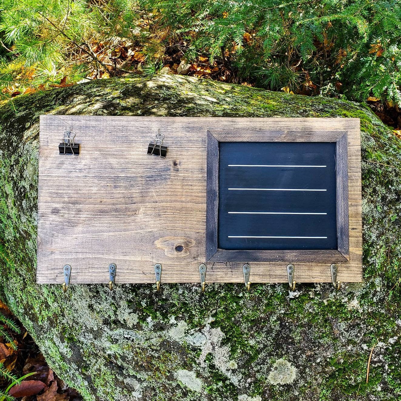 Medal Display with Bib Holder and Chalkboard