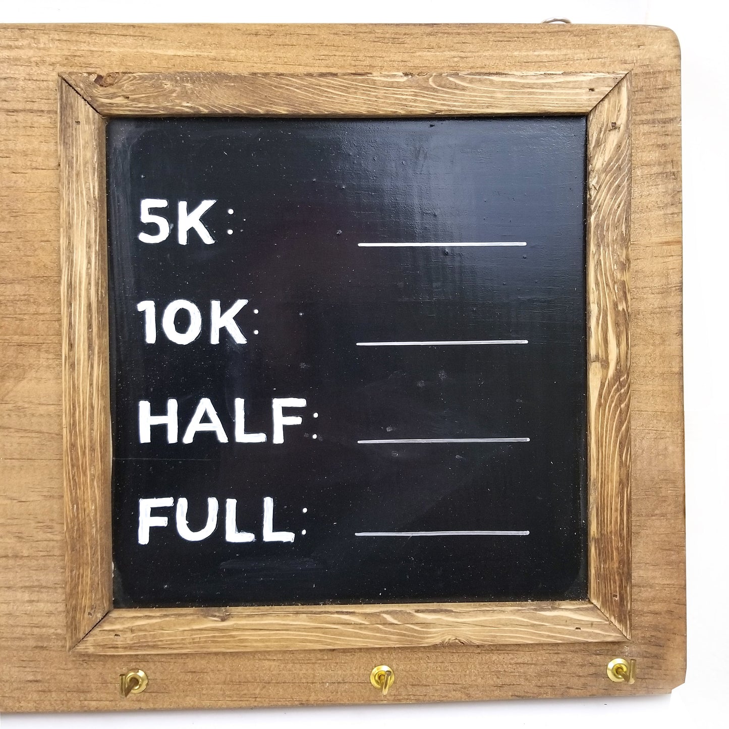 Medal Display with Bib Holder and Chalkboard