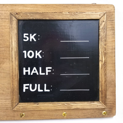 Medal Display with Bib Holder and Chalkboard