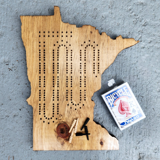 2 Track Minnesota Cribbage Board