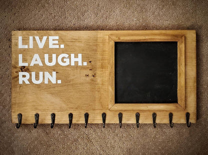 Live Laugh Run Medal DIsplay