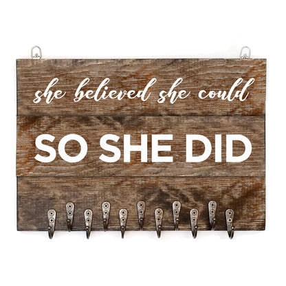 She Believed She Could Medal Display