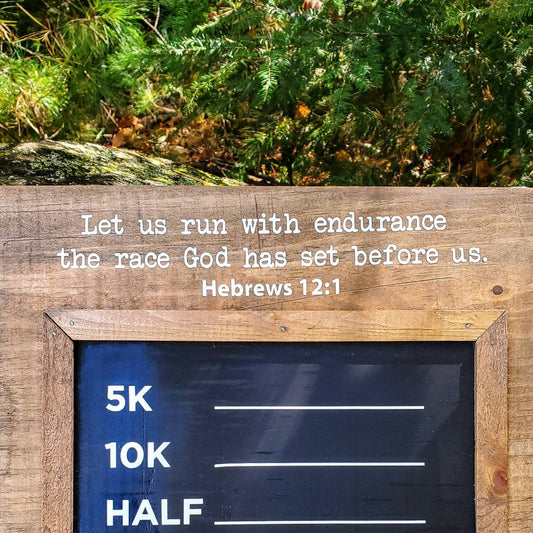 Medal Display with Bible Verse