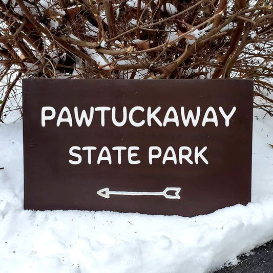 Pawtuckaway State Park Painted Sign