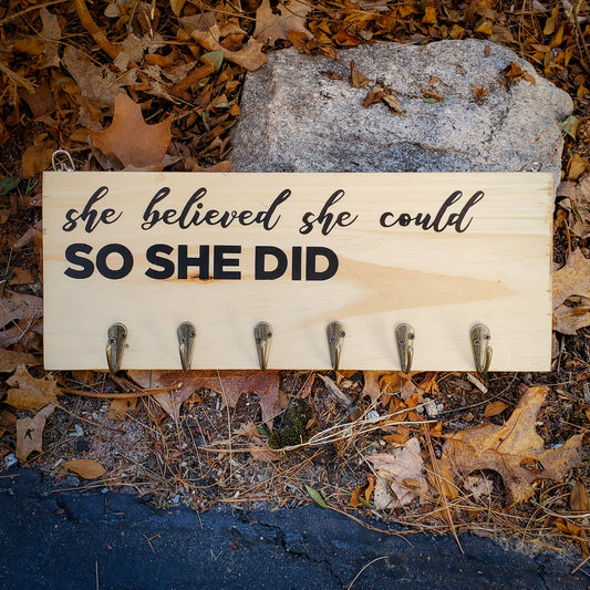 She Believed She Could Medal Display