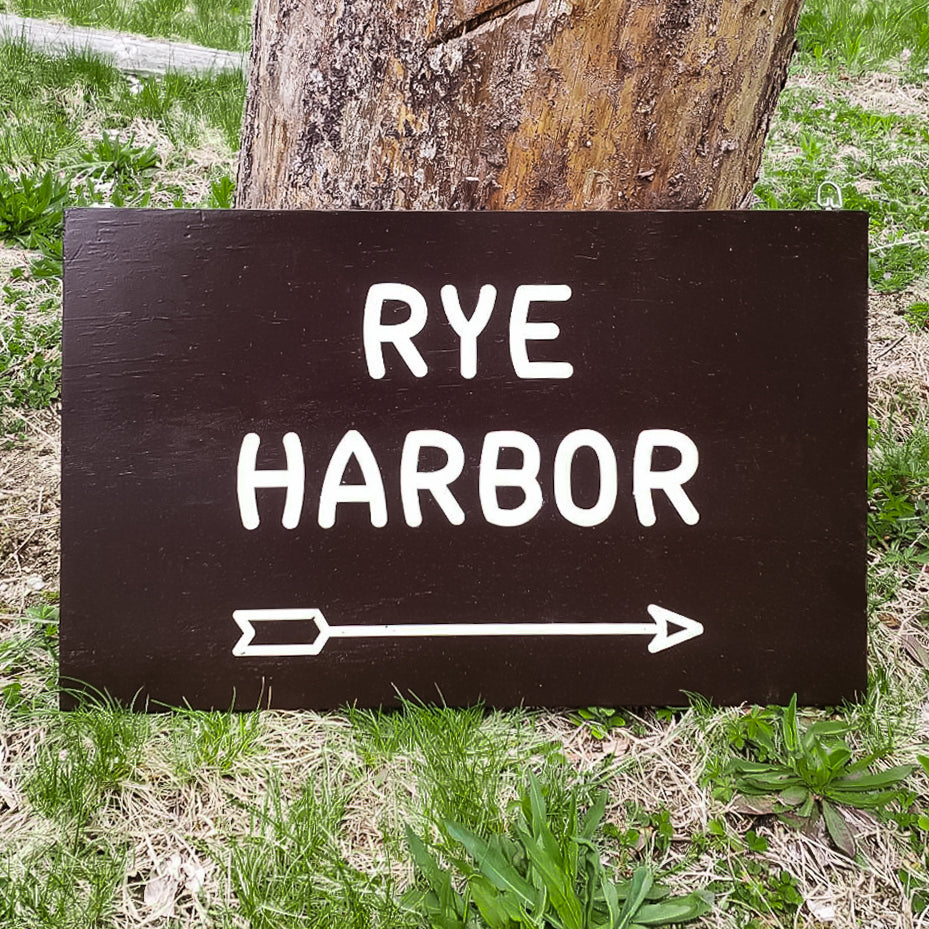Rye Harbor Painted Sign