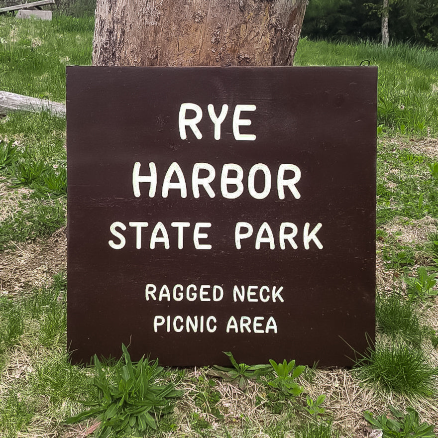 Rye Harbor State Park Painted Sign