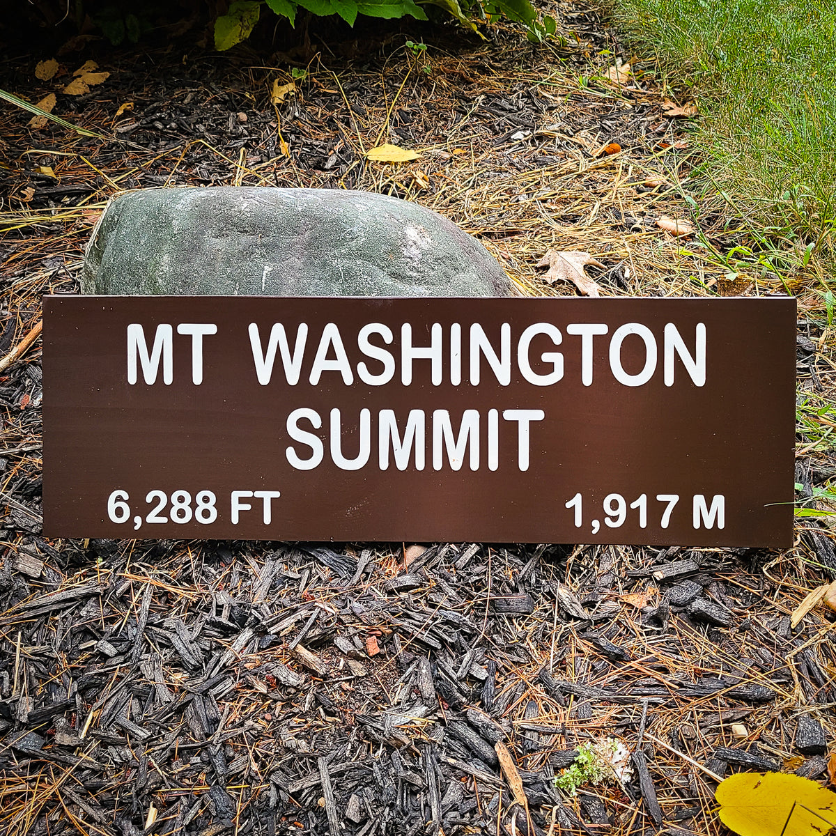 Mount Washington Summit Painted Sign