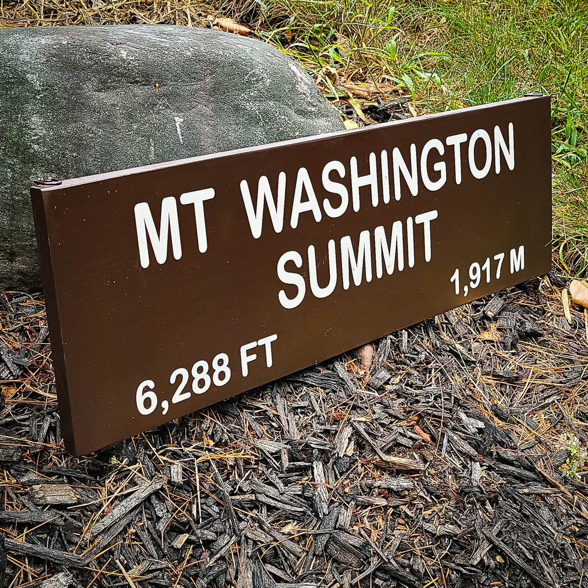 Mount Washington Summit Painted Sign