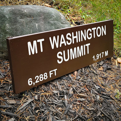 Mount Washington Summit Painted Sign