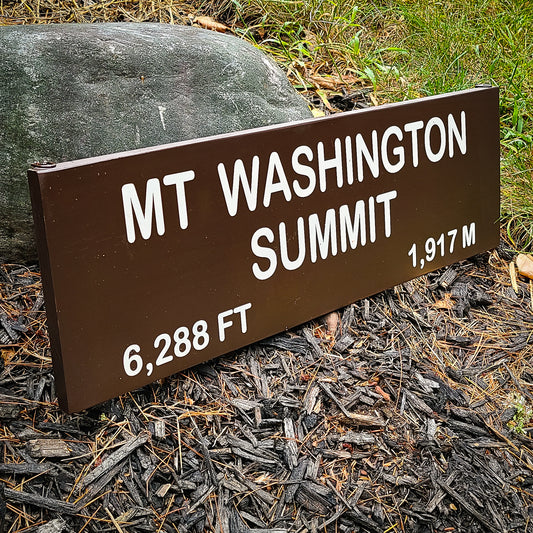 Mount Washington Summit Painted Sign