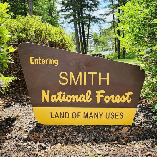 Painted Personalized White Mountain National Forest Sign